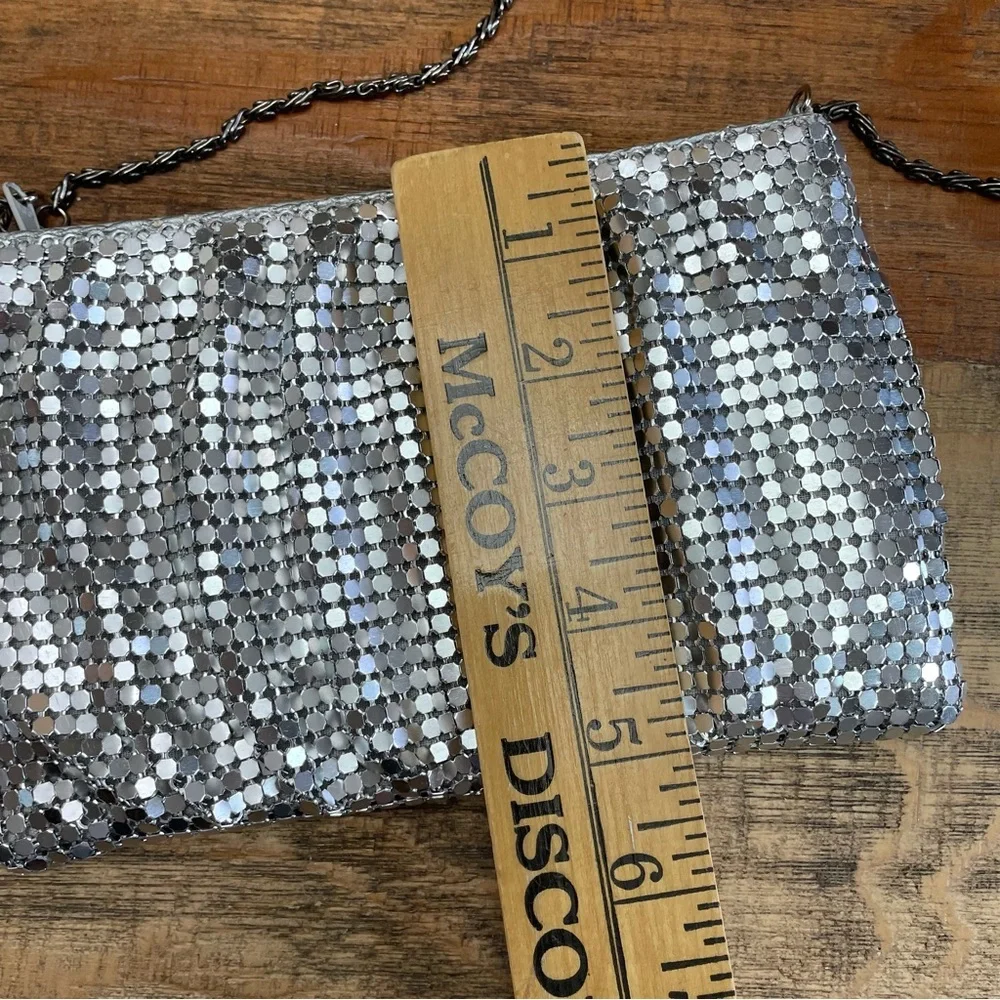 Y&S Chain Bag Silver Purse Vintage feminine prom Wedding formal